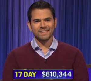 Cris Pannullo, today's Jeopardy! winner (for the November 29, 2022 game.)
