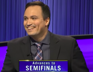 John Focht, today's Jeopardy! winner (for the November 3, 2022 game.)