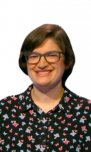 Megan Burr on Jeopardy!