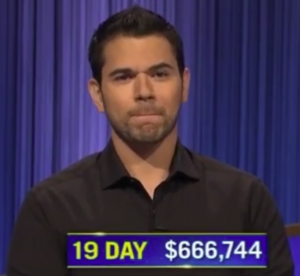 Cris Pannullo, today's Jeopardy! winner (for the December 1, 2022 game.)