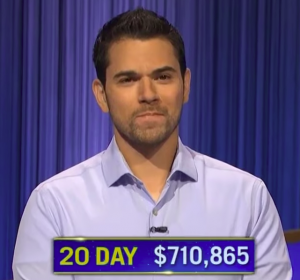 Cris Pannullo, today's Jeopardy! winner (for the December 2, 2022 game.)