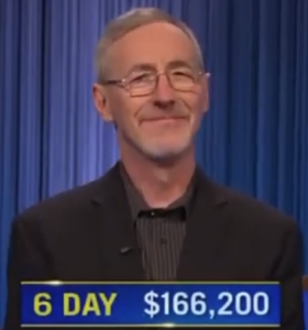 Ray Lalonde, today's Jeopardy! winner (for the December 22, 2022 game.)
