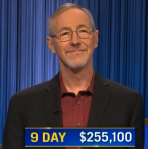 Ray Lalonde, today's Jeopardy! winner (for the December 27, 2022 game.)