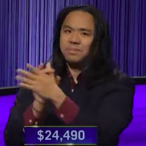 Lloyd Sy, today's Jeopardy! winner (for the January 3, 2023 game.)