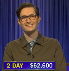 Troy Meyer, today's Jeopardy! winner (for the January 20, 2023 game.)