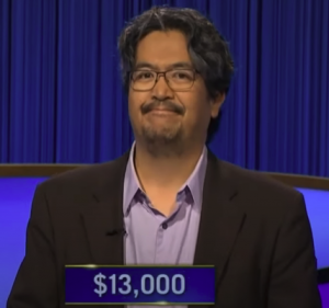 Vince Bacani, today's Jeopardy! winner (for the January 17, 2022 game.)
