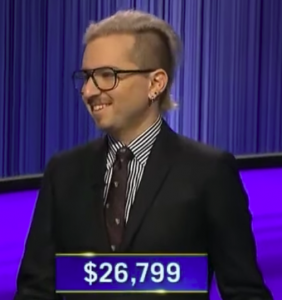 Dan Wohl, today's Jeopardy! winner (for the February 8, 2023 game.)