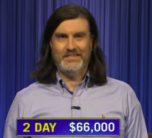 Matthew Marcus, today's Jeopardy! winner (for the February 3, 2023 game.)