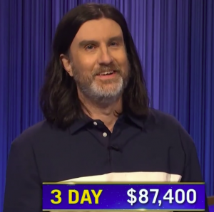 Matthew Marcus, today's Jeopardy! winner (for the February 6, 2023 game.)
