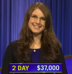 Mira Hayward, today's Jeopardy! winner (for the February 10, 2023 game.)