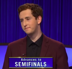 Caleb Richmond, today's Jeopardy! winner (for the March 2, 2023 game.)