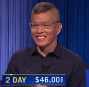 Ben Chan, today's Jeopardy! winner (for the April 13, 2023 game.)
