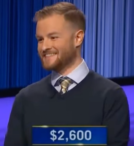 Jesse Matheny, today's Jeopardy! winner (for the April 26, 2023 game.)