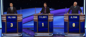 Jeopardy! Masters results for May 16, 2023 game 1.
