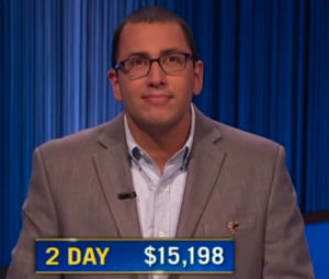 Ben Goldstein, today's Jeopardy! winner (for the June 19, 2023 game.)