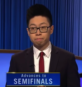 Andrew He, today's Jeopardy! winner (for the November 1, 2022 game.)