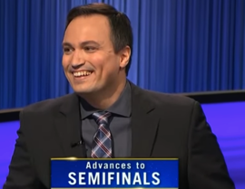 John Focht, today's Jeopardy! winner (for the August 17, 2023 game.)