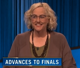 Barb Fecteau, today's Jeopardy! winner (for the September 27, 2023 game.)