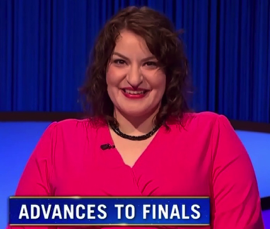 Jilana Cotter, today's Jeopardy! winner (for the September 25, 2023 game.)