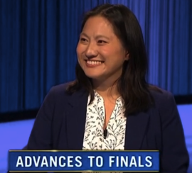 Pam Sung, today's Jeopardy! winner (for the September 20, 2023 game.)