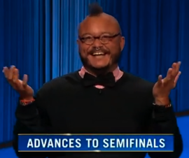 T.J. Tallie, today's Jeopardy! winner (for the October 30, 2023 game.)
