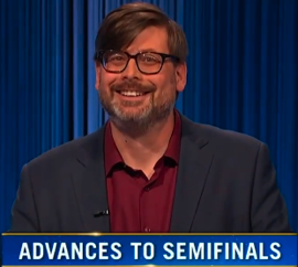 Andy Tirrell, today's Jeopardy! winner (for the January 16, 2024 game.)