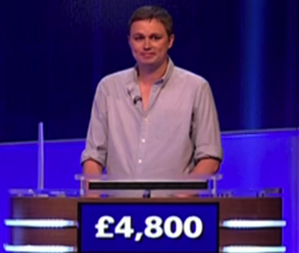 Archi Campbell, today's Jeopardy UK winner (for the January 25, 2024 game.)