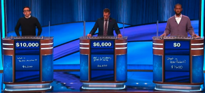 Today's Jeopardy! scores (for the January 5, 2024 game.)