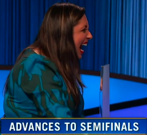 Juveria Zaheer, today's Jeopardy! winner (for the January 17, 2024 game.)