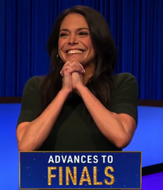 Katie Nolan, today's Celebrity Jeopardy winner (for the January 9, 2024 game.)