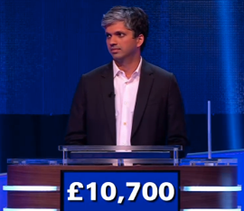 Keshava Guha, today's Jeopardy! UK winner (for the January 5, 2024 game.)