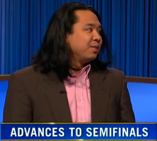 Lloyd Sy, today's Jeopardy! winner (for the January 24, 2024 game.)