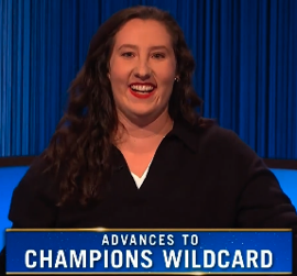 Xanni Brown, today's Jeopardy! winner (for the January 1, 2024 game.)