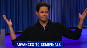 Ike Barinholtz, today's Jeopardy! winner (for the March 4, 2024 game.)