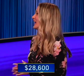Alison Betts, today's Jeopardy! winner (for the April 11, 2024 game.)