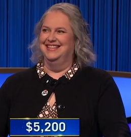 Abby Mann, today's Jeopardy! winner (for the May 28, 2024 game.)