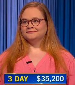 Weckiai Rannila, today's Jeopardy! winner (for the May 3, 2024 game.)