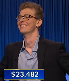 Drew Basile, today's Jeopardy! winner (for the June 19, 2024 game.)