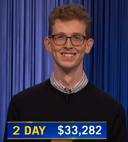 Drew Basile, today's Jeopardy! winner (for the June 20, 2024 game.)