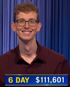 Drew Basile, today's Jeopardy! winner (for the June 26, 2024 game.)