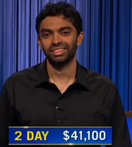 Neilesh Vinjamuri, today's Jeopardy! winner (for the July 22, 2024 game.)