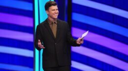 Colin Jost hosting "Pop Culture Jeopardy"