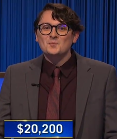 Evan Suttell, today's Jeopardy! winner (for the September 13, 2024 game.)