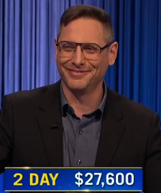Will Weiss, today's Jeopardy! winner (for the September 11, 2024 game.)
