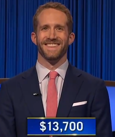 Eamonn Campbell, today's Jeopardy! winner (for the October 11, 2024 game.)