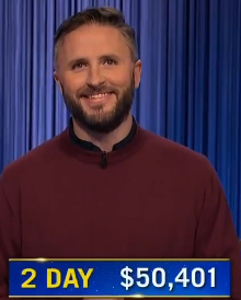 Mark Fitzpatrick, today's Jeopardy! winner (for the October 7, 2024 game.)