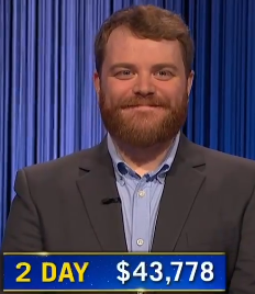 Ryan Manton, today's Jeopardy! winner (for the October 1, 2024 game.)