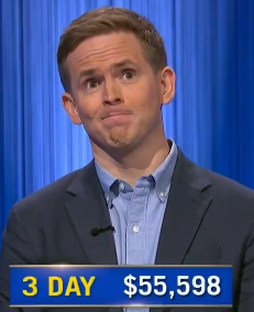 Will Wallace, today's Jeopardy! winner (for the October 24, 2024 game.)
