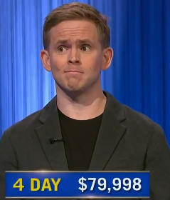 Will Wallace, today's Jeopardy! winner (for the October 25, 2024 game.)