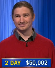 Greg Jolin, today's Jeopardy! winner (for the November 1, 2024 game.)